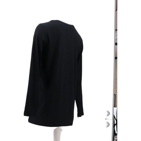 NWT LANDS' END PETITE TUNIC LONG SLEEVE CUT OUT LWCM COLOR RICH PINE (GREEN) PXS - Picture 4 of 7